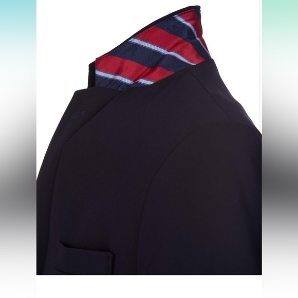 IZOD Boys' Brass Button BlazerJacket/suit pantskBlue Checkered & White Shirts - Picture 13 of 15